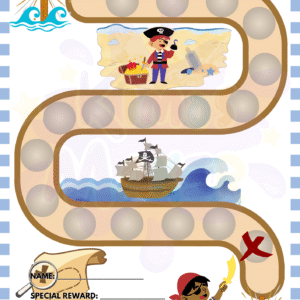 Pirate potty training template