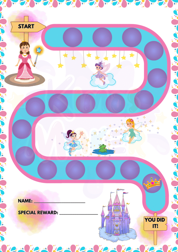 Princess potty training template