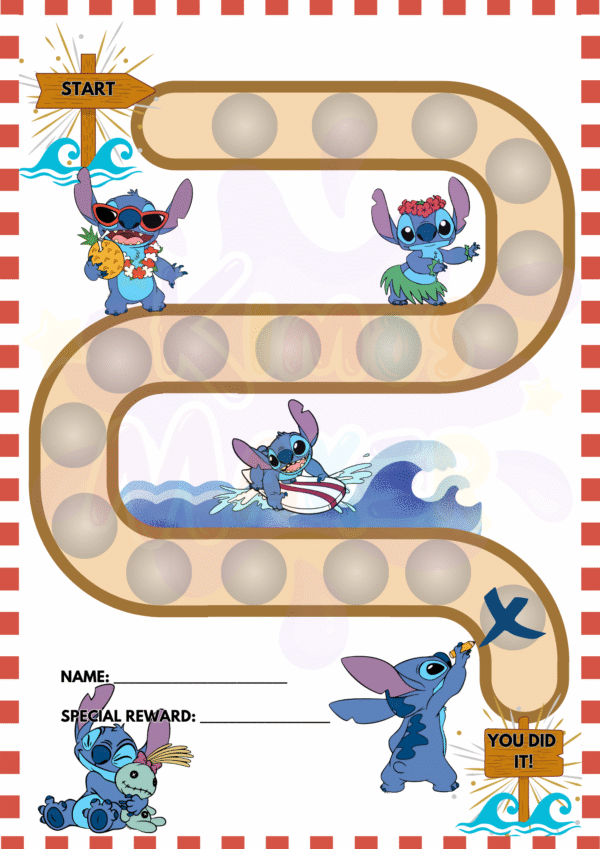Stitch potty training template