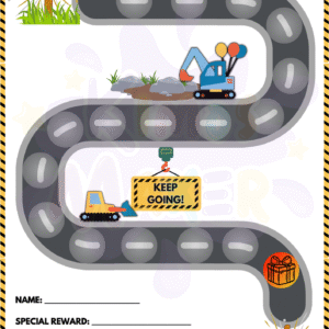 Tractor potty training template